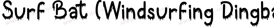 Surf Bat (Windsurfing Dingbats)字体转换